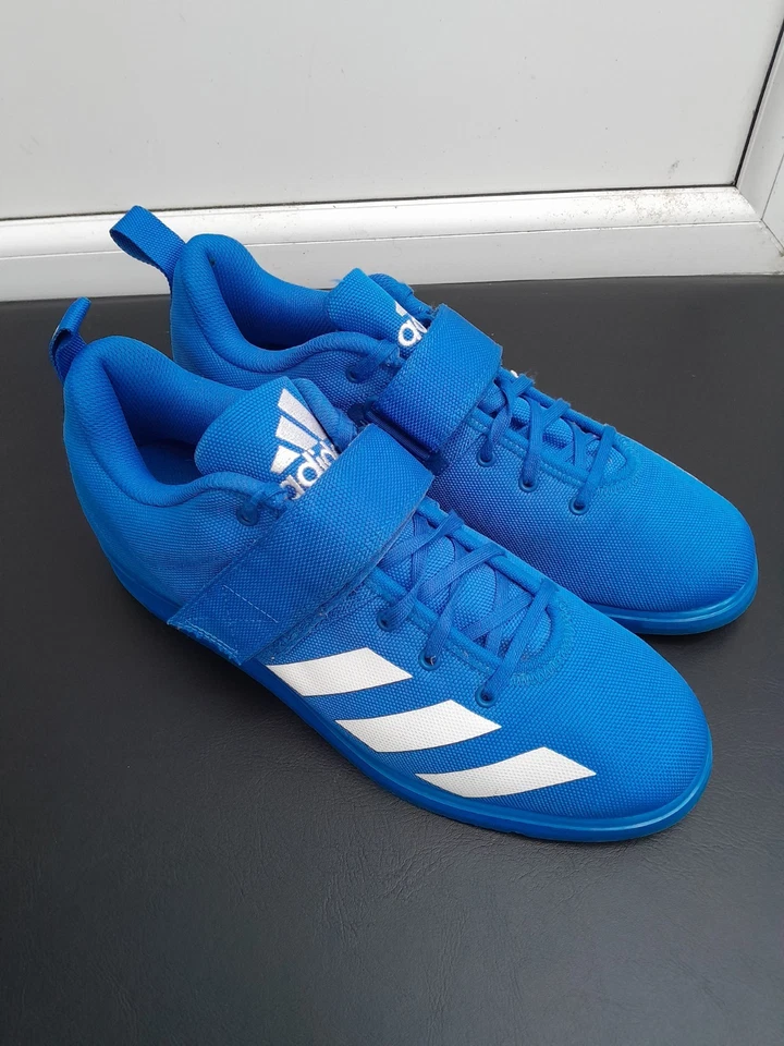 Mens Adidas Powerlift 4 Weightlifting Shoes Size 11 Blue VGC - Image 2 of 4