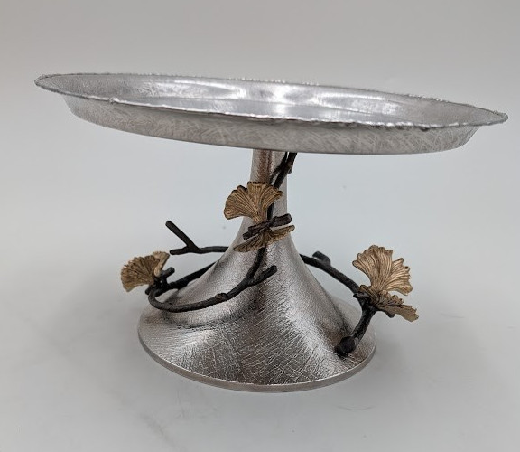 MICHAEL ARAM BUTTERFLY GINKGO PASTRY DISH WITH DOME 175885 *Read*