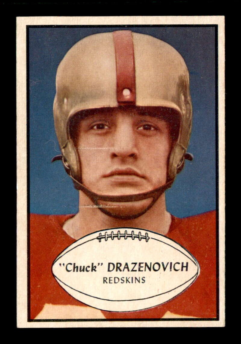 Chuck Drazenovich #94 Football Cards 1953 Bowman trading card — raw and PSA graded price guide