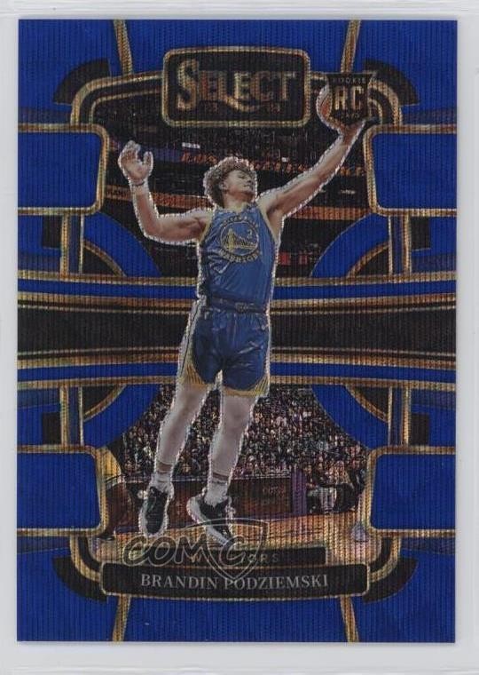 2023 Panini Select Concourse Blue Wave Prizm 32/75 Brandin Podziemski #93 19n6