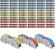 34PCS Quick Connect Wire Splice Connectors Kit Lever Inline Wiring Terminals