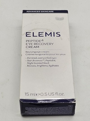 ELEMIS Peptide4 Eye Recovery Cream 0.5oz 15 mL Full Size firming peptides NIB