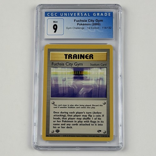 Fuchsia City Gym (1st Edition) graded CGC 9 for sale on eBay