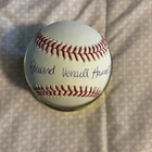 Edward Howard Cubs Signed Baseball BA R46893