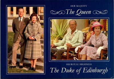 Queen Elizabeth II Duke Of Edinburgh Royal Family Heritage Postcard