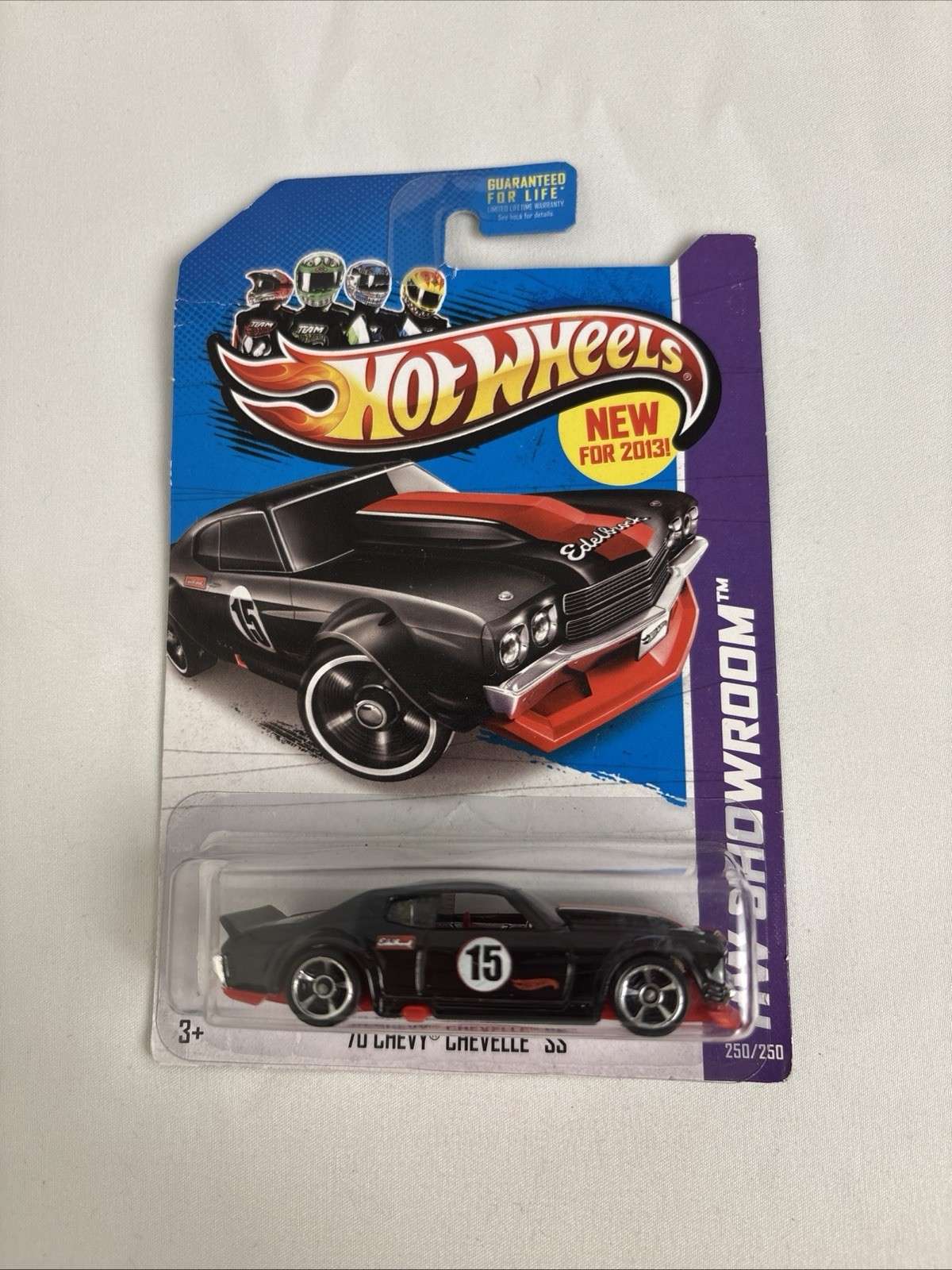 2013 Hot Wheels HW Showroom Performance Black 70 Chevy Chevelle SS 250/250 NOS