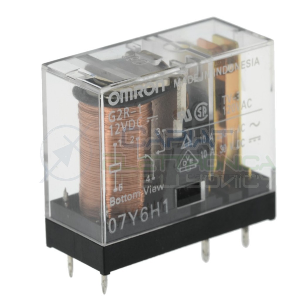 Relè G2R-1-DC12 G2R-1 bobina da 12Vdc 10A 250Vac 10A 30Vdc SPDT