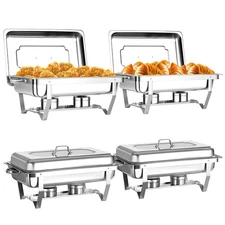 Chafing Dish Buffet Set with Lids - Chafers and Food Warmers for Catering