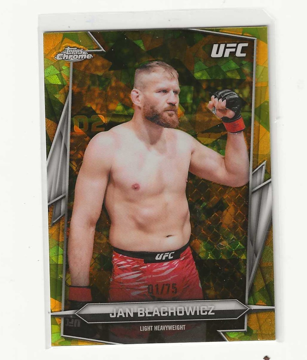2026 Topps Chrome UFC Jan Blachowicz #119 Refractor Serial Number 1/75