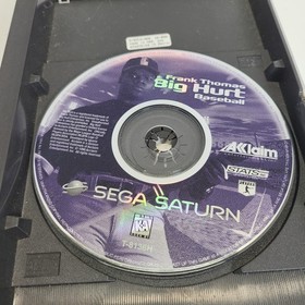 Frank Thomas Big Hurt Baseball Sega Saturn Complete in Box Untested