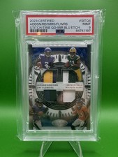 2023 Certified Stitches Quad Blu Etch /20 Addison, Reed, Flowers, Mims RC PSA 9