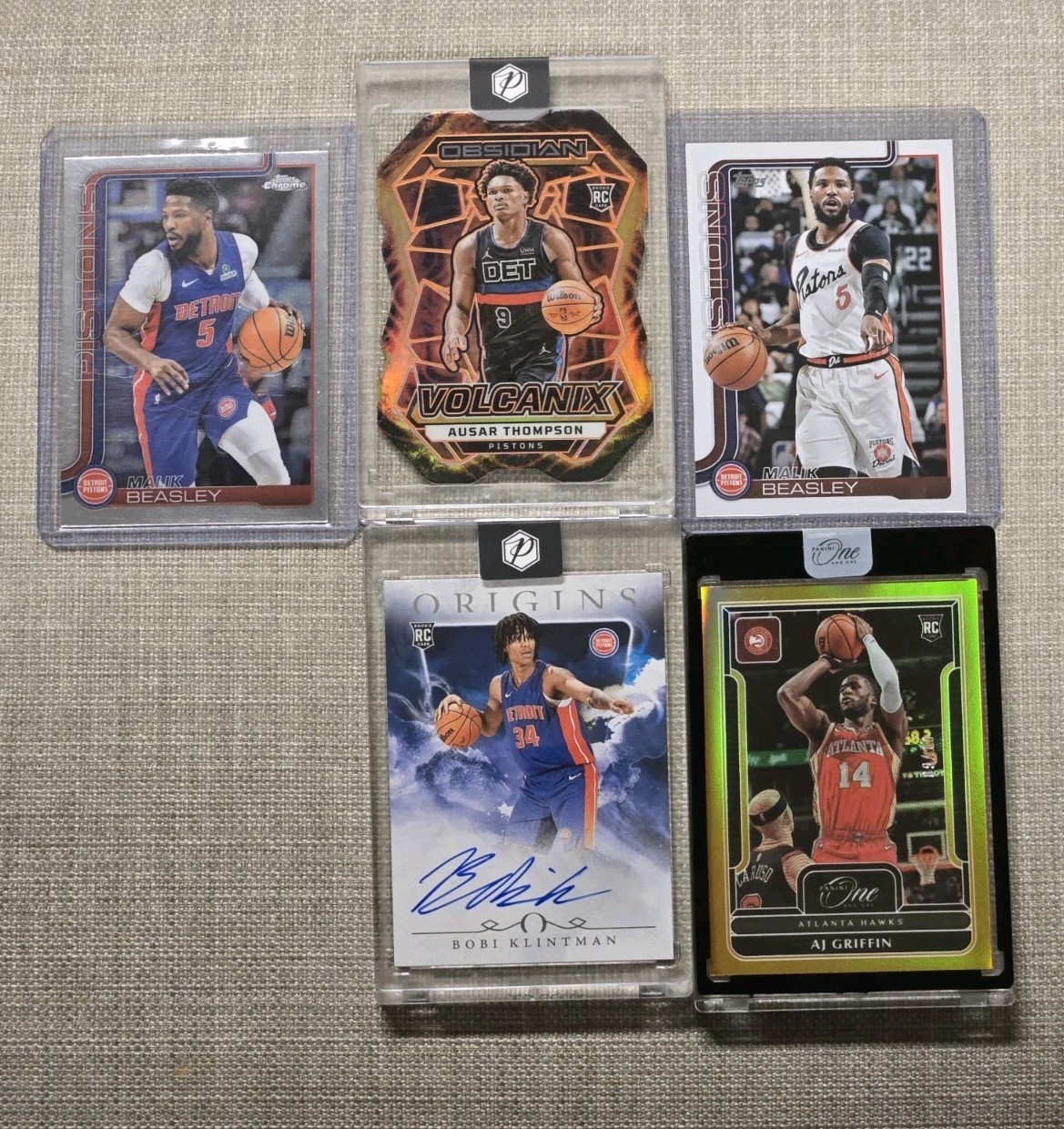 2023 Panini Obsidian Ausar Thompson Volcanix Die-Cut RC #1