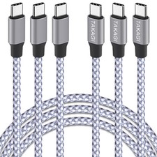 USB C to C Cable,Type C Charger Fast Charging Cable 60W 3ft 3Pack 3FT