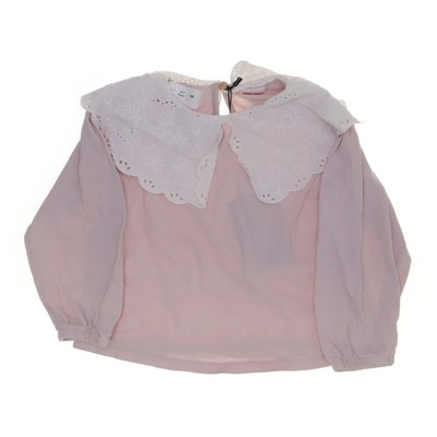 Zara, Bluse, Größe: 86, Pink/Weiß, Baumwolle, Medaillon, Mädchen #oON