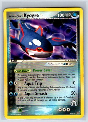 Team Aqua's Kyogre - 3/95 (EX Team Magma vs Team Aqua) Rare Deck Exclusives 003/