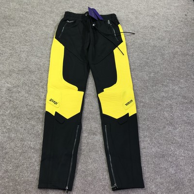 Guapi Pants Mens 30 Black Yellow Limited Edition Moto Zipper