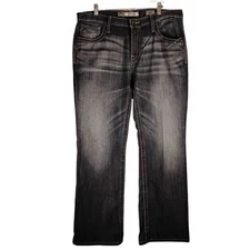 BKE Buckle jeans mens 34R 36x30 Derek boot cut dark wash rockabilly western