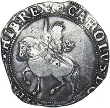 1643-4 Halfcrown (mm. (P)) - Charles I British Silver Hammered Coin - Nice