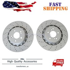 Fits For Bmw F80 F82 F83 F87 Pair Set 2 Rear 370mm Disc Brake Rotors 34212284811