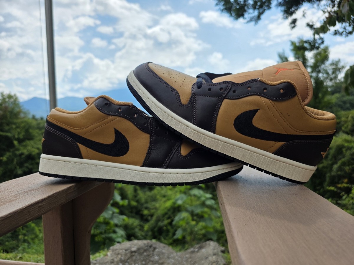 Nike Air Jordan 1 Low SE Shoes Flax Baroque Brown HQ3603-201 Men's