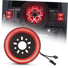 3-Side Spare Tire Brake Light Fit for Jeep Wrangler 2018-2026 JL, Plug Play