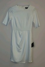 Lulus Sz Small Westwood White Half Sleeve Sheath Dress
