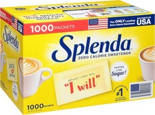 Splenda Zero Calorie Sweetener Box of 1000 Value Pack