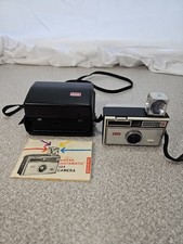 Kodak Instamatic 104 Vintage 126 Film Camera w/ Case Manual Flashcube...