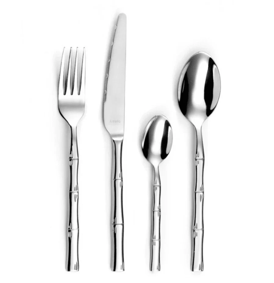 6 x fourchettes BAMBOU - Inox 18/0 - 20cm - Photo 3/3