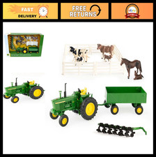 Farm Toy Playset 1:32 Scale Die-Cast Tractor, Farm Animals Accessories - Ages