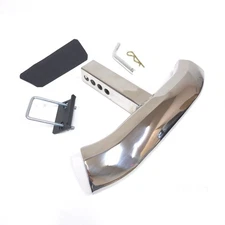 Chrome Heavy Duty Steel Tow Hitch Step Bar 2" Receiver Truck Trailer Guard 18"W