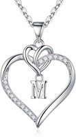 Herz Kette Damen Gold Silber 14K Vergoldet Zirkonia AnhäNger