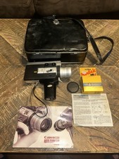 Canon Auto Zoom 518 Super 8   With Case-Tested   Manual Zoom   Meter Works Look