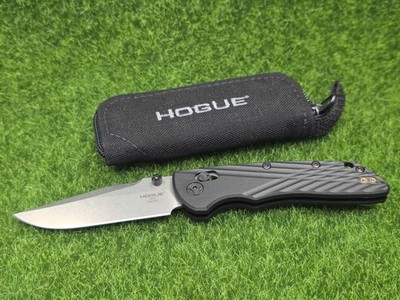 Hogue Deka ABLE Lock 3.25'' #24379 Clip Point Stone Wash Blade Folding Knife