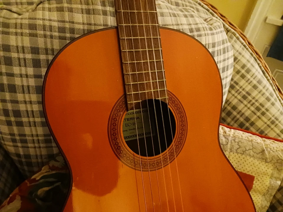 Guitarra acústica clásica Yamaha Eterna EC-18 con estuche rígido Foto 2 de 4