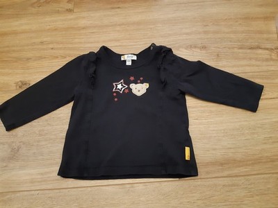 Steiff Langarmshirt Volants blau Sterne, Rüschen, Gr. 68, neuwertig, UVP 29,95 