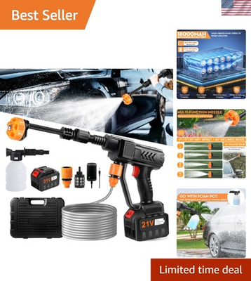 #ad Lightweight Cordless Power Washer 550 PSI amp; Multi Mode Nozzle for Easy Cleaning $53.99