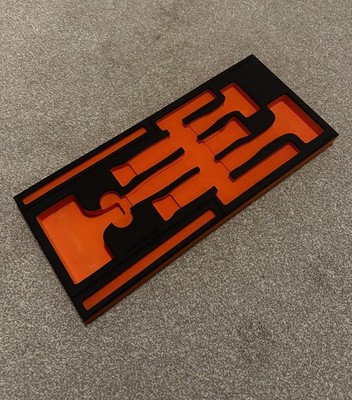Snap On 3-teiliges Soft Grip rückschlagfreier Hammer Set orange modularer Organizer NUR SCHAUMSTOFF.