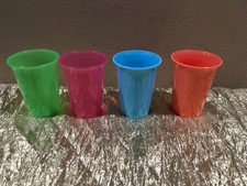 New Tupperware Beautiful, Bright and Colorful Bell Tumblers 180ml each