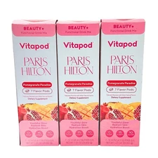Vitapod Paris Hilton Pomegranate Paradise Functional Flavored Drink Mix 21 Pods