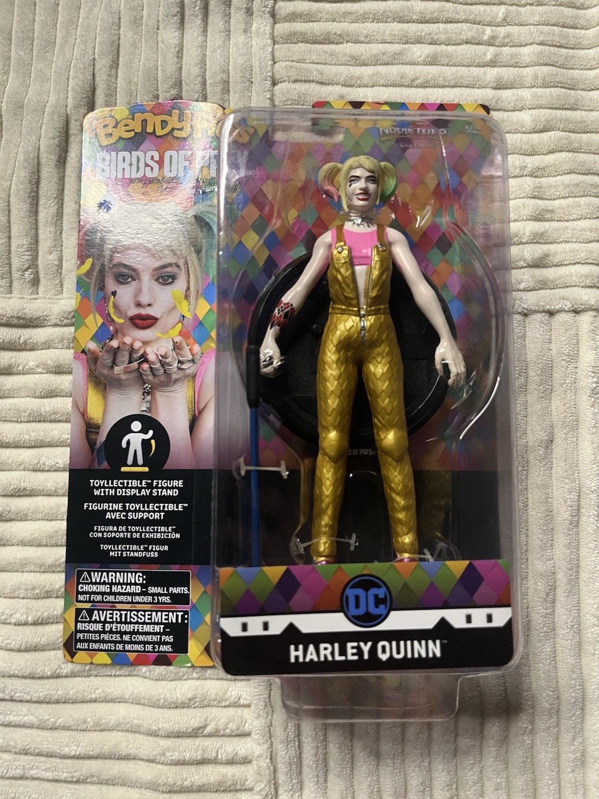 DC Comics Bendyfigs Harley Quinn Birds Of Prey 7.5” Inch Action Figure NIP