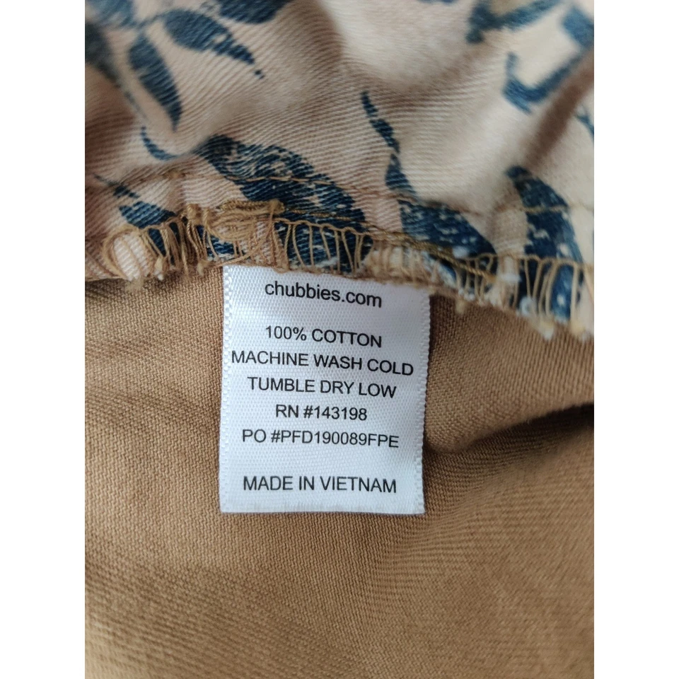 Pantalones Cortos Chubbies Fácil Tostado Pana Cintura Elástica Informales Ropa de Hombre 30W Foto 4 de 4