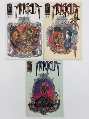 Angela #1-3 Complete - F-VF - 2nd App Angela - Image Comics 1994