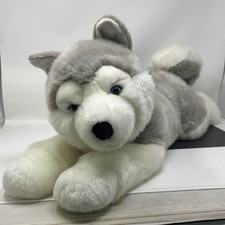 27in Aurora World Husky Wolf Plush Dog Stuffed Animal Pillow Plush