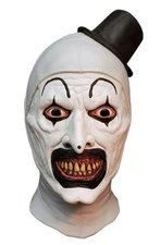 Art the Clown Full Over the Head Latex Mask Trick or Treat Studios IN STOCK