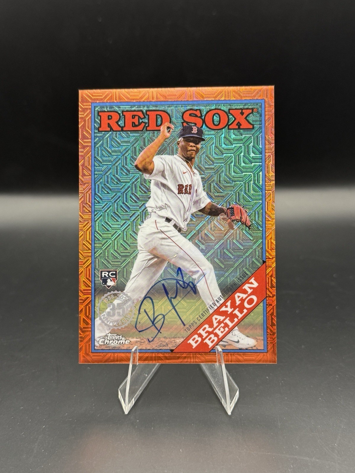 2023 Topps Series 1 - Chrome Silver Pack Brayan Bello #T88C-33 /25 Auto RC