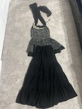 Traditional Indian Style Black Dress for 4-5 Years Old Girls Traditional Dress