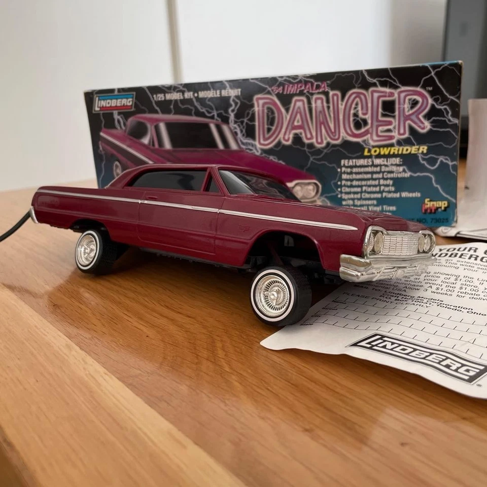 Lindberg 1/25 1964 Chevrolet Impala Lowrider RC Car Rare Vintage Tested - Bild 3 von 4