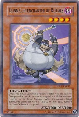 Yu-Gi-Oh Card - ABPF-EN037 - DJINN CURSENCHANTER OF RITUALS (rare) - NM
