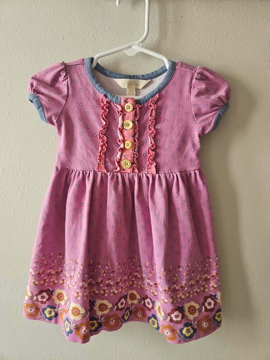 Matilda Jane Dress 6-12 Month Baby Dress Purple Floral
